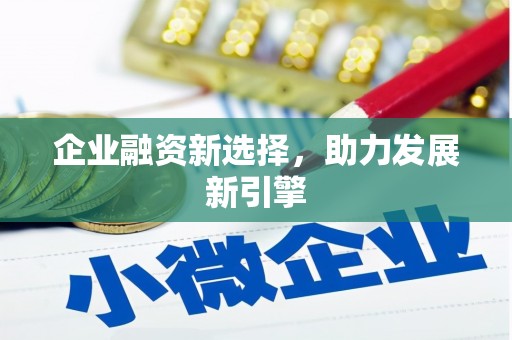 城东企业融资新选择，助力发展新引擎