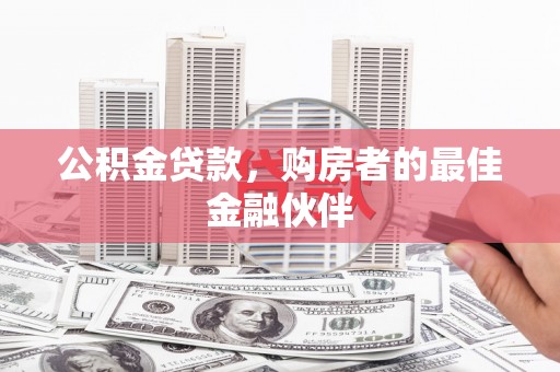城东公积金贷款，购房者的最佳金融伙伴