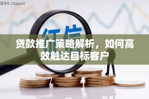 城东贷款推广策略解析，如何高效触达目标客户