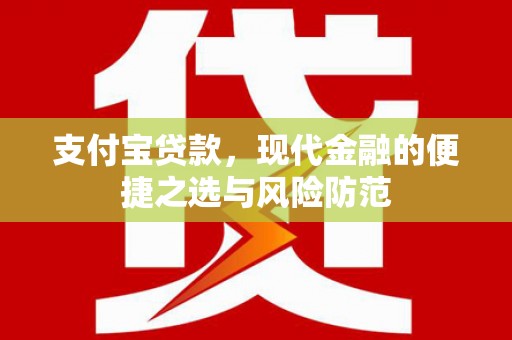 城东支付宝贷款，现代金融的便捷之选与风险防范