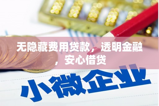 城东无隐藏费用贷款，透明金融，安心借贷