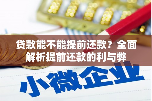 城东贷款能不能提前还款？全面解析提前还款的利与弊