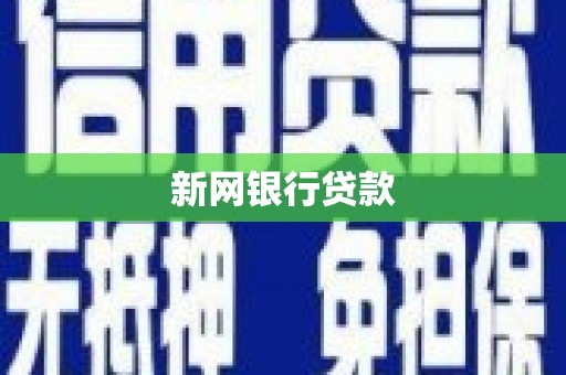 城东新网银行贷款