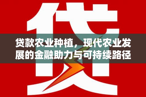 城东贷款农业种植，现代农业发展的金融助力与可持续路径
