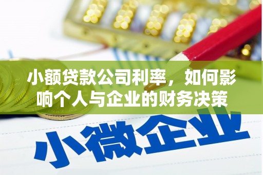 城东小额贷款公司利率，如何影响个人与企业的财务决策