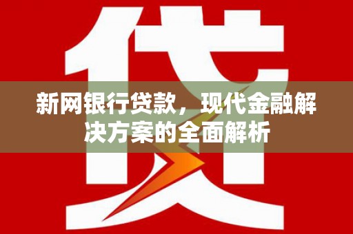 城东新网银行贷款，现代金融解决方案的全面解析