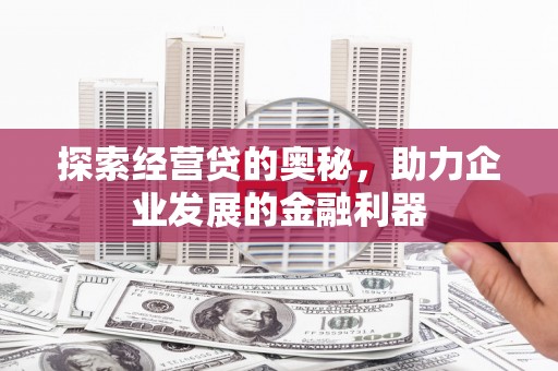 城东探索经营贷的奥秘，助力企业发展的金融利器