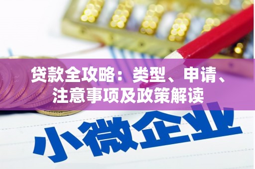 城东贷款全攻略：类型、申请、注意事项及政策解读